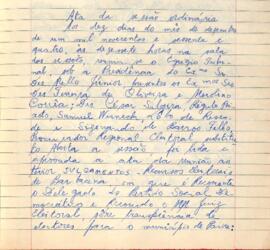 Ata da Sessão Ordinária do Tribunal Regional Eleitoral de Minas Gerais, realizada em 10/12/1964
