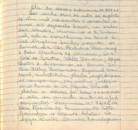 Ata da Sessão Ordinária do Tribunal Regional Eleitoral de Minas Gerais, realizada em 20/08/1965