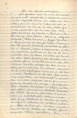 Ata da Sessão Ordinária do Tribunal Regional Eleitoral de Minas Gerais, realizada em 04/03/1965