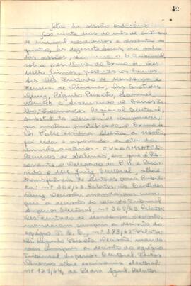 Ata da Sessão Ordinária do Tribunal Regional Eleitoral de Minas Gerais, realizada em 20/10/1964