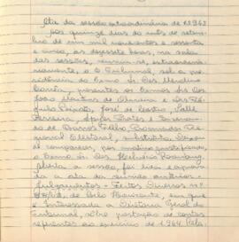 Ata da Sessão Extraordinária do Tribunal Regional Eleitoral de Minas Gerais, realizada em 15/09/1965