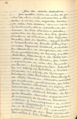 Ata da Sessão Ordinária do Tribunal Regional Eleitoral de Minas Gerais, realizada em 04/06/1965