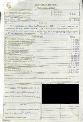 Termo Inicial de Apuração das Eleições Municipais de 1992 do Município de Pocrane